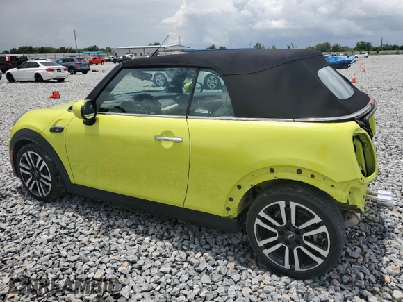 2024 MINI Convertible Cooper S with VIN WMW43DL02R3R74616, listed as a Copart auction lot 63098205 with 8,088 mi miles and Salvage title. Bid and sale history available at DreamBid. Image 2.