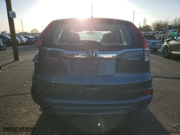 2016 Honda CR-V LX with VIN 5J6RM4H39GL133280, listed as a Copart auction lot 52159355 with 53,660 mi miles and Salvage Title. Bid and sale history available at carsss.com. Image 6.