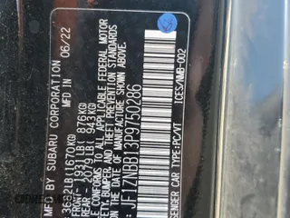 2023 Toyota 86 с VIN JF1ZNBB13P9750286, выставлен на аукционе Copart как лот 57180095 с пробегом 11 630 миль миль и Списание • Salvage title. История ставок и продаж доступна на DreamBid. Изображение 13.