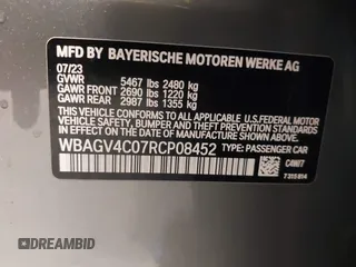 2024 BMW 8 Series 840i z VIN WBAGV4C07RCP08452, wystawiony jako IAAI lot #42195950 z przebiegiem 11 860 mil mil oraz . Historia ofert i sprzedaży dostępna na DreamBid. Obrazek 9.