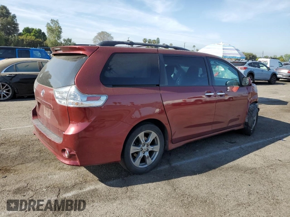 2017 Toyota Sienna SE with VIN 5TDXZ3DC3HS880002, listed as a Copart auction lot 53904715 with 159,132 mi miles and Salvage title. Bid and sale history available at DreamBid. Image 3.