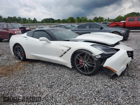 2017 Chevrolet Corvette 2LT with VIN 1G1YD2D77H5100579, listed as a Copart auction lot 58973455 with Not provided miles and Salvage title. Bid and sale history available at DreamBid. Image 4.