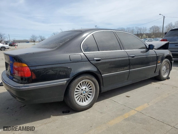 2000 BMW 5 Series 540iA with VIN WBADN6344YGM66003, listed as a Copart auction lot 49919625 with 205,645 mi miles and Salvage Title. Bid and sale history available at carsss.com. Image 3.
