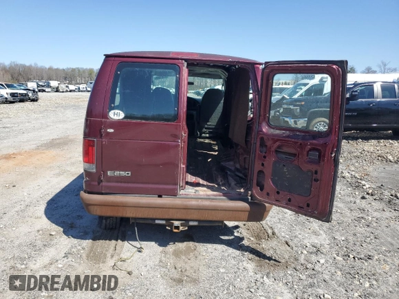 2005 Ford Econoline Cargo with VIN 1FTNE24L25HA87223, listed as a Copart auction lot 47301805 with 156,944 mi miles and Salvage Title. Bid and sale history available at carsss.com. Image 6.