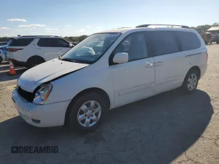 2010 Kia Sedona LX with VIN KNDMG4C35A6342603, listed as a Copart auction lot 76659124 with 205,052 mi miles and Clean Title. Bid and sale history available at carsss.com. Image 1.