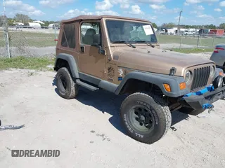 2000 Jeep Wrangler Sahara with VIN 1J4FA59S8YP763468, listed as a IAAI auction lot 41554183 with 182,922 mi miles. Bid and sale history available at carsss.com. Image 1.