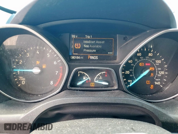 2018 Ford Escape S with VIN 1FMCU0F72JUB42488, listed as a Copart auction lot 63641845 with 80,184 mi miles and Salvage title. Bid and sale history available at DreamBid. Image 9.