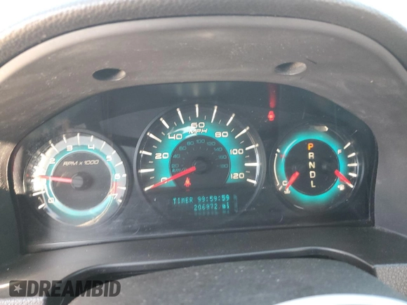 2010 Ford Fusion SE with VIN 3FAHP0HA1AR141176, listed as a Copart auction lot 42803455 with 206,972 mi miles and Salvage Title. Bid and sale history available at carsss.com. Image 9.