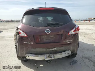2014 Nissan Murano SL with VIN JN8AZ1MW2EW516044, listed as a Copart auction lot 49553005 with 188,216 mi miles and Salvage Title. Bid and sale history available at carsss.com. Image 6.