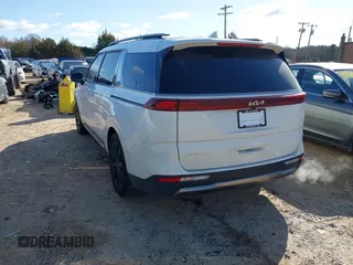 2023 Kia Carnival SX with VIN KNDNE5H35P6253793, listed as a IAAI auction lot 41684844 with 34,874 mi miles. Bid and sale history available at carsss.com. Image 3.