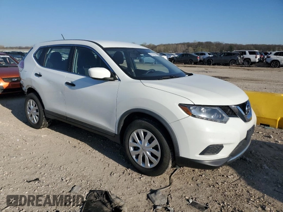 2016 Nissan Rogue S with VIN KNMAT2MV6GP689363, listed as a Copart auction lot 52176745 with 68,492 mi miles and Salvage Title. Bid and sale history available at DreamBid. Image 4.