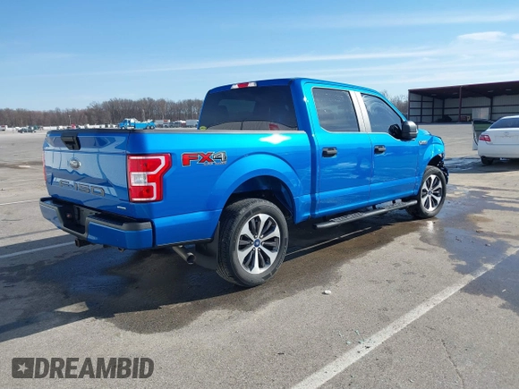 2019 Ford F-150 XL with VIN 1FTEW1EP0KKF24515, listed as a IAAI auction lot 41810694 with 58,906 mi miles. Bid and sale history available at carsss.com. Image 4.
