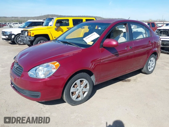 2009 Hyundai Accent Auto GLS with VIN KMHCN46C79U367311, listed as a IAAI auction lot 41861834 with 165,937 mi miles. Bid and sale history available at carsss.com. Image 17.