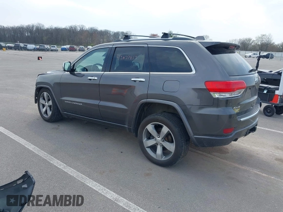 2014 Jeep Grand Cherokee Overland with VIN 1C4RJFCT6EC187098, listed as a IAAI auction lot 42077453 with 172,220 mi miles and . Bid and sale history available at DreamBid. Image 3.