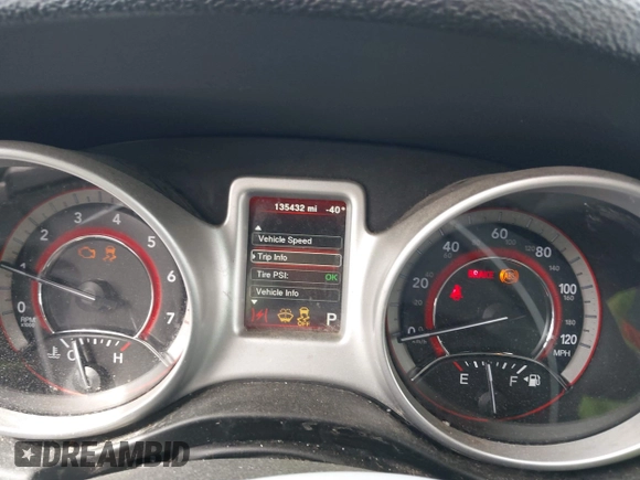 2017 Dodge Journey SE z VIN 3C4PDCAB0HT694918, wystawiony jako IAAI lot #42010594 z przebiegiem 135 432 mil mil oraz . Historia ofert i sprzedaży dostępna na DreamBid. Obrazek 7.