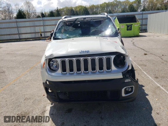 2016 Jeep Renegade Limited with VIN ZACCJBDT7GPC71488, listed as a Copart auction lot 54675825 with 147,737 mi miles and Salvage title. Bid and sale history available at DreamBid. Image 5.