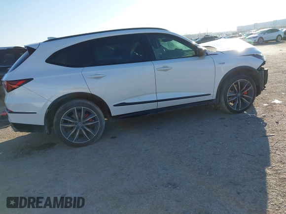 2023 Acura MDX Type S w/Advance Package with VIN 5J8YD8H80PL000784, listed as a IAAI auction lot 41146703 with 34,455 mi miles. Bid and sale history available at carsss.com. Image 4.