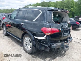 2017 Infiniti QX80 Signature Edition with VIN JN8AZ2NE9H9152154, listed as a IAAI auction lot 42457572 with 108,080 mi miles and . Bid and sale history available at DreamBid. Image 3.