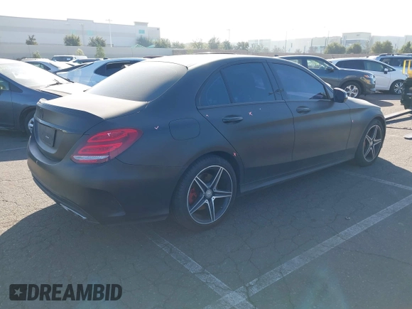 2016 Mercedes-Benz C 450 AMG with VIN 55SWF6EBXGU141867, listed as a IAAI auction lot 41596461 with 126,565 mi miles and . Bid and sale history available at carsss.com. Image 4.