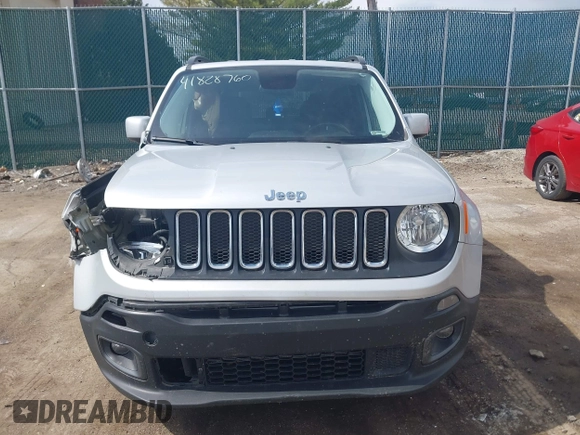2017 Jeep Renegade Latitude with VIN ZACCJABBXHPG07320, listed as a IAAI auction lot 41828760 with 116,684 mi miles. Bid and sale history available at carsss.com. Image 12.