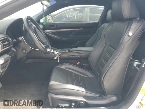 2015 Lexus RC 350 F Sport with VIN JTHHE5BC4F5004264, listed as a Copart auction lot 52915515 with 86,043 mi miles and Salvage title. Bid and sale history available at DreamBid. Image 7.