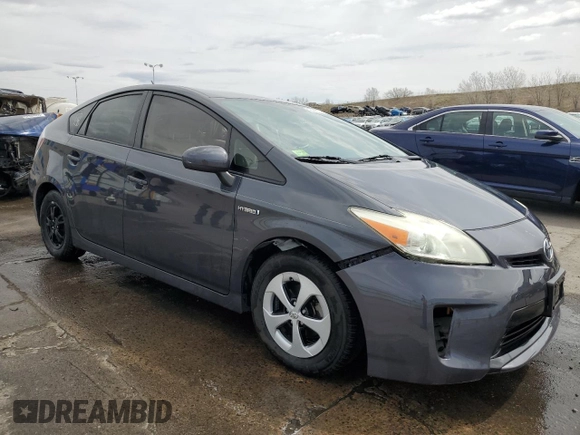 2013 Toyota Prius One with VIN JTDKN3DU9D1644847, listed as a Copart auction lot 52361185 with 129,297 mi miles and Salvage Title. Bid and sale history available at carsss.com. Image 4.