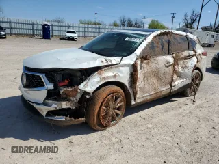 2020 Acura RDX w/Technology Pkg with VIN 5J8TC2H58LL023661, listed as a Copart auction lot 46569194 with 107,539 mi miles and Salvage Title. Bid and sale history available at carsss.com. Image 1.