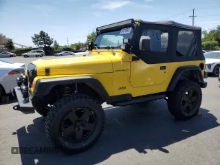 2000 Jeep Wrangler SE z VIN 1J4FA29P4YP798020, wystawiony jako Copart lot #56218045 z przebiegiem 98 208 mil mil oraz Szkoda całkowita • Salvage title. Historia ofert i sprzedaży dostępna na DreamBid. Obrazek 1.