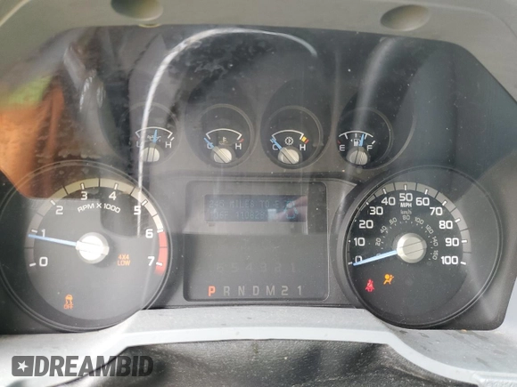 2016 Ford F-250 Lariat with VIN 1FT7W2B67GED07818, listed as a Copart auction lot 61246685 with 110,828 mi miles and Salvage title. Bid and sale history available at DreamBid. Image 9.