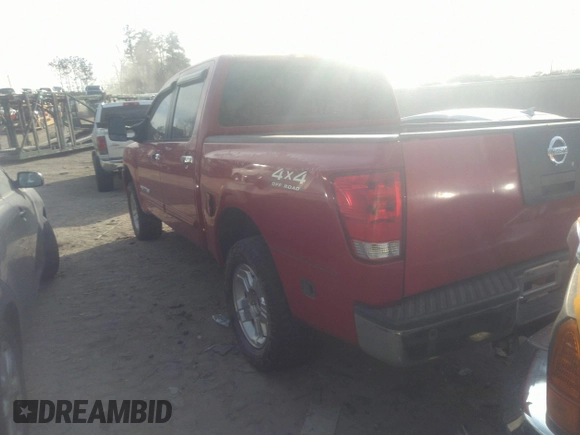 2005 Nissan Titan SE with VIN 1N6BA07B85N563950, listed as a IAAI auction lot 41460268 with 254,065 mi miles and . Bid and sale history available at DreamBid. Image 3.
