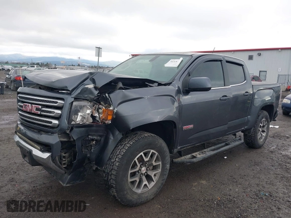 2016 GMC Canyon 4WD SLE with VIN 1GTG6CE37G1282630, listed as a IAAI auction lot 41153472 with 57,809 mi miles. Bid and sale history available at carsss.com. Image 2.