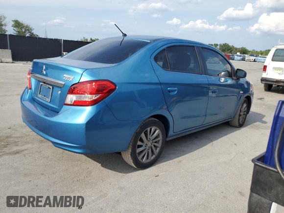 2019 Mitsubishi Mirage ES z VIN ML32F3FJ8KHF16562, wystawiony jako Copart lot #55460175 z przebiegiem 142 557 mil mil oraz Szkoda całkowita • Salvage title. Historia ofert i sprzedaży dostępna na DreamBid. Obrazek 3.