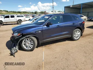 2018 Jaguar F-Pace 30t Prestige with VIN SADCK2GX8JA321368, listed as a Copart auction lot 67820734 with 35,104 mi miles and Salvage title. Bid and sale history available at DreamBid. Image 1.
