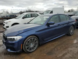 2019 BMW 5 Series 540i xDrive with VIN WBAJE7C57KWW14577, listed as a Copart auction lot 45013375 with 61,383 mi miles and Salvage Title. Bid and sale history available at carsss.com. Image 1.