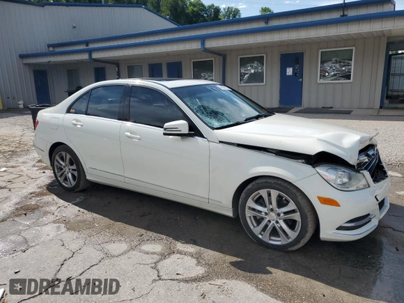 2012 Mercedes-Benz C 300 Sport with VIN WDDGF8BB0CR237300, listed as a Copart auction lot 61340735 with 109,157 mi miles and Salvage title. Bid and sale history available at DreamBid. Image 4.