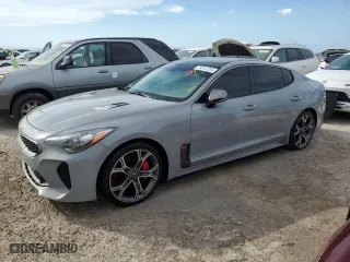 2018 Kia Stinger GT1 with VIN KNAE45LC4J6018509, listed as a Copart auction lot 74347254 with 102,157 mi miles and Non Repairable. Bid and sale history available at carsss.com. Image 1.