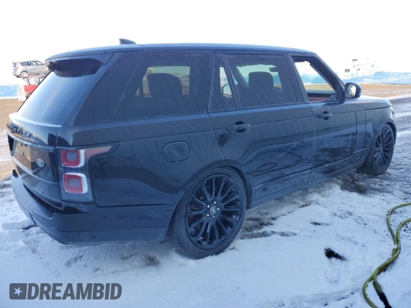 2018 Land Rover Range Rover with VIN SALGV5RE6JA507436, listed as a Copart auction lot 46487515 with 118,088 mi miles and Clean Title. Bid and sale history available at DreamBid. Image 3.