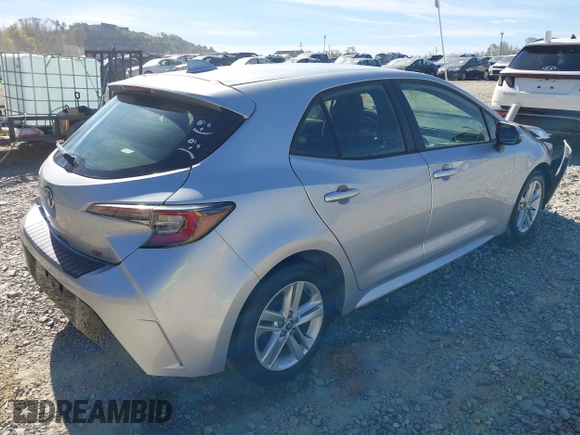 2022 Toyota Corolla Hatchback SE with VIN JTNB4MBE4N3155732, listed as a IAAI auction lot 40597309 with 1 mi miles. Bid and sale history available at carsss.com. Image 4.