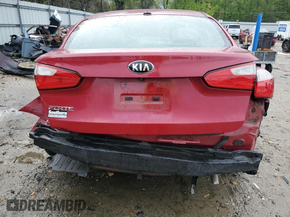 2016 Kia Forte LX with VIN KNAFX4A63G5593749, listed as a Copart auction lot 52703025 with 67,779 mi miles and Salvage Title. Bid and sale history available at carsss.com. Image 6.