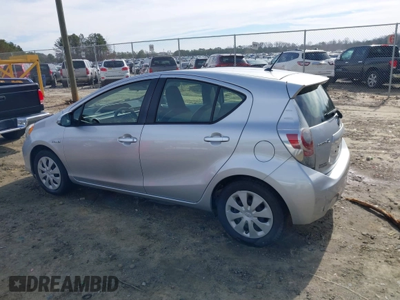 2014 Toyota Prius One with VIN JTDKDTB39E1067395, listed as a IAAI auction lot 41613735 with 207,466 mi miles and . Bid and sale history available at DreamBid. Image 14.