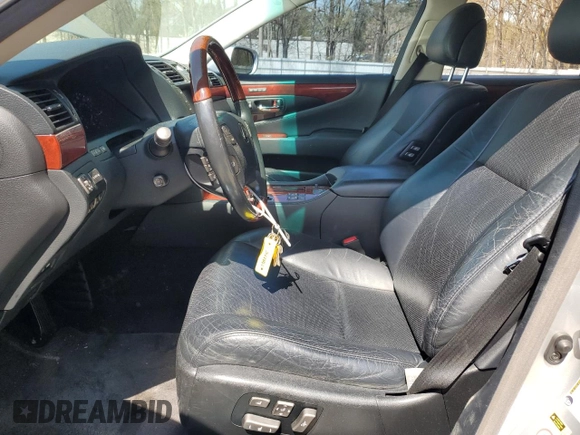 2010 Lexus LS 460 with VIN JTHCL5EF9A5007353, listed as a Copart auction lot 48305195 with 181,416 mi miles and Salvage title. Bid and sale history available at DreamBid. Image 7.