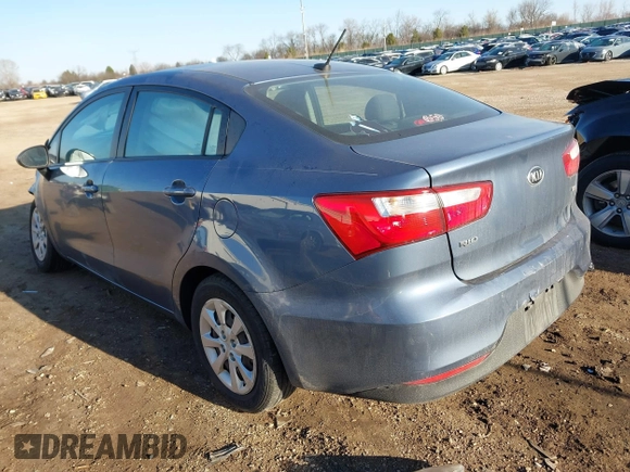 2016 Kia Rio LX with VIN KNADM4A3XG6584059, listed as a IAAI auction lot 41787321 with 58,003 mi miles. Bid and sale history available at carsss.com. Image 3.