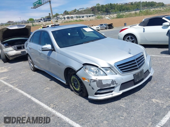 2012 Mercedes-Benz E 350 Luxury with VIN WDDHF5KB8CA651796, listed as a IAAI auction lot 42154019 with 143,944 mi miles and . Bid and sale history available at DreamBid. Image 1.