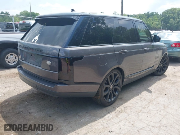 2016 Land Rover Range Rover HSE with VIN SALGS2KF0GA290744, listed as a IAAI auction lot 42789120 with 123,256 mi miles and . Bid and sale history available at DreamBid. Image 4.