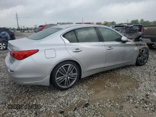 2017 Infiniti Q50 Signature Edition with VIN JN1EV7AR9HM831467, listed as a Copart auction lot 55486925 with Not provided miles and Salvage title. Bid and sale history available at DreamBid. Image 3.