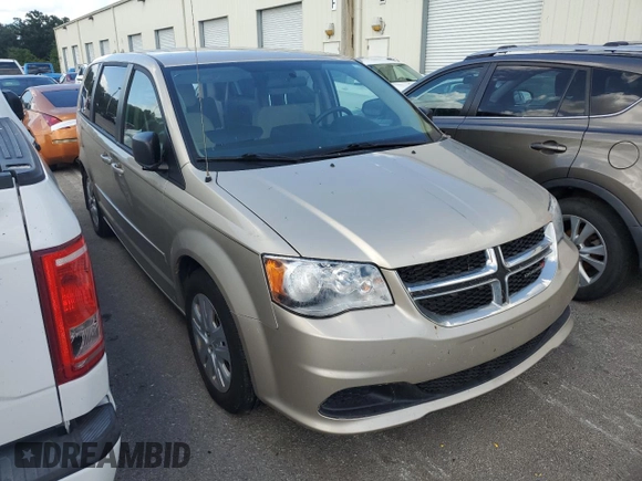 2015 Dodge Grand Caravan SE with VIN 2C4RDGBGXFR613918, listed as a Copart auction lot 75124864 with 27,822 mi miles and Salvage Title. Bid and sale history available at DreamBid. Image 4.