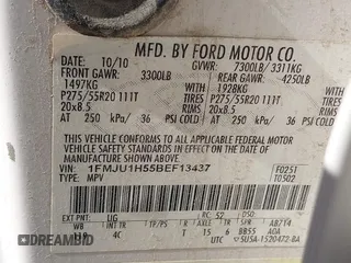 2011 Ford Expedition XLT with VIN 1FMJU1H55BEF13437, listed as a IAAI auction lot 42368594 with 177,150 mi miles and . Bid and sale history available at DreamBid. Image 9.