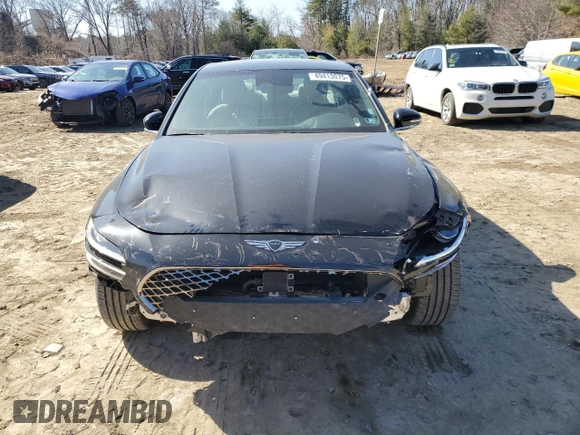 2024 Genesis G70 2.5T with VIN KMTG34SC5RU143084, listed as a Copart auction lot 49413075 with 12,447 mi miles and Clean title. Bid and sale history available at DreamBid. Image 5.