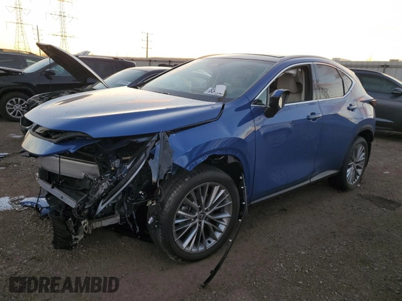 2025 Lexus NX 350h Luxury z VIN 2T2HKCEZ8SC037324, wystawiony jako Copart lot #83405744 z przebiegiem 1 452 mil mil oraz Szkoda całkowita • Salvage title. Historia ofert i sprzedaży dostępna na DreamBid. Obrazek 1.