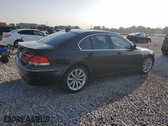 2008 BMW 7 Series 750i with VIN WBAHL83548DT14316, listed as a Copart auction lot 63606925 with 164,543 mi miles and Clean title. Bid and sale history available at DreamBid. Image 3.